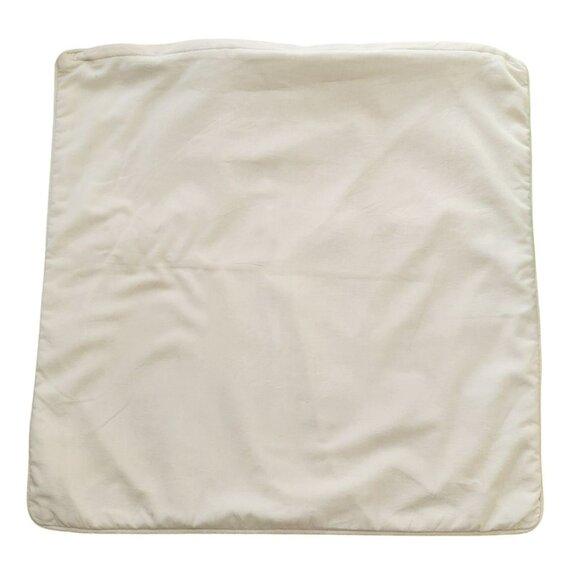 World Market Pillow Cover Boho Floral Maroon Tan 18" Square Crochet Embroidered - Picture 5 of 9